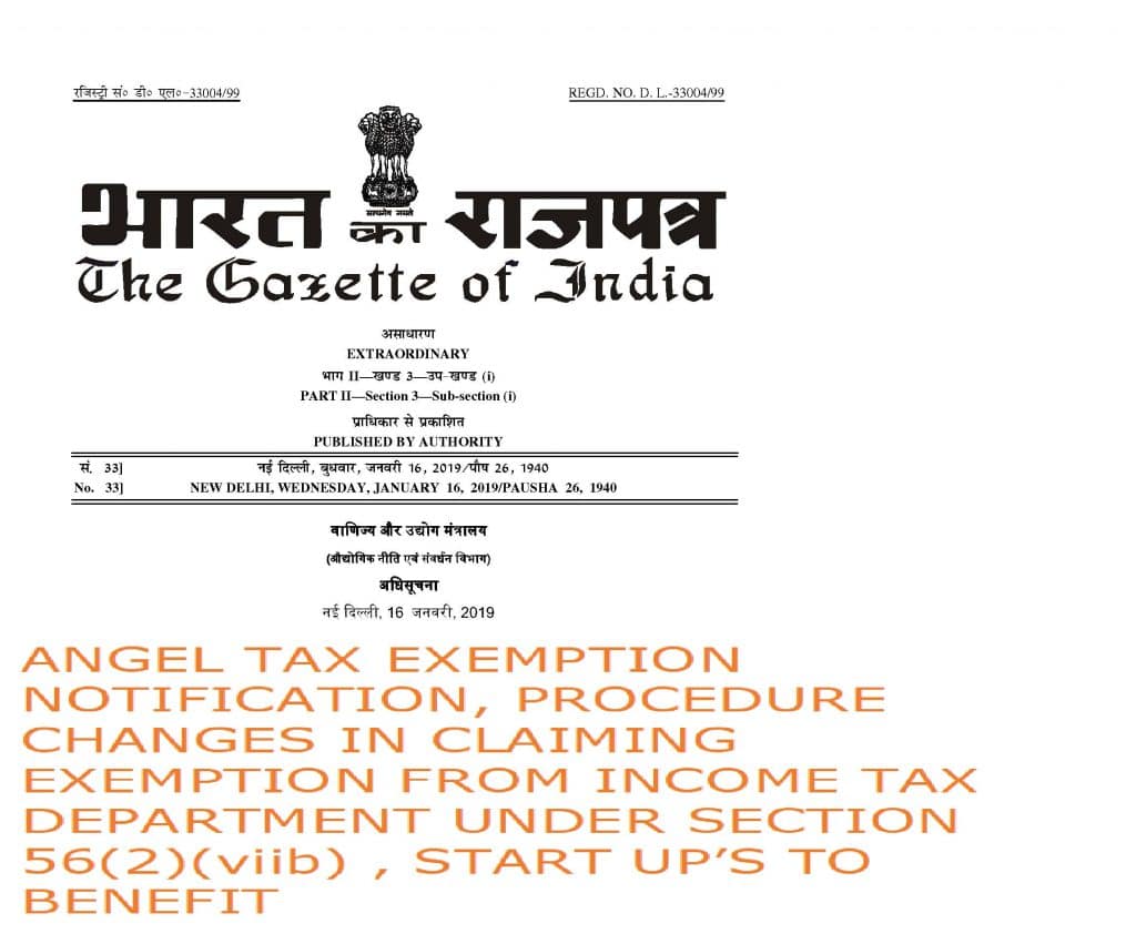 Angel Tax Exemption